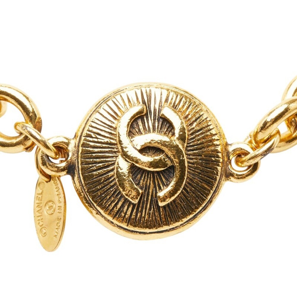 CHANEL Gold Logo Necklace - Picture 2 of 7